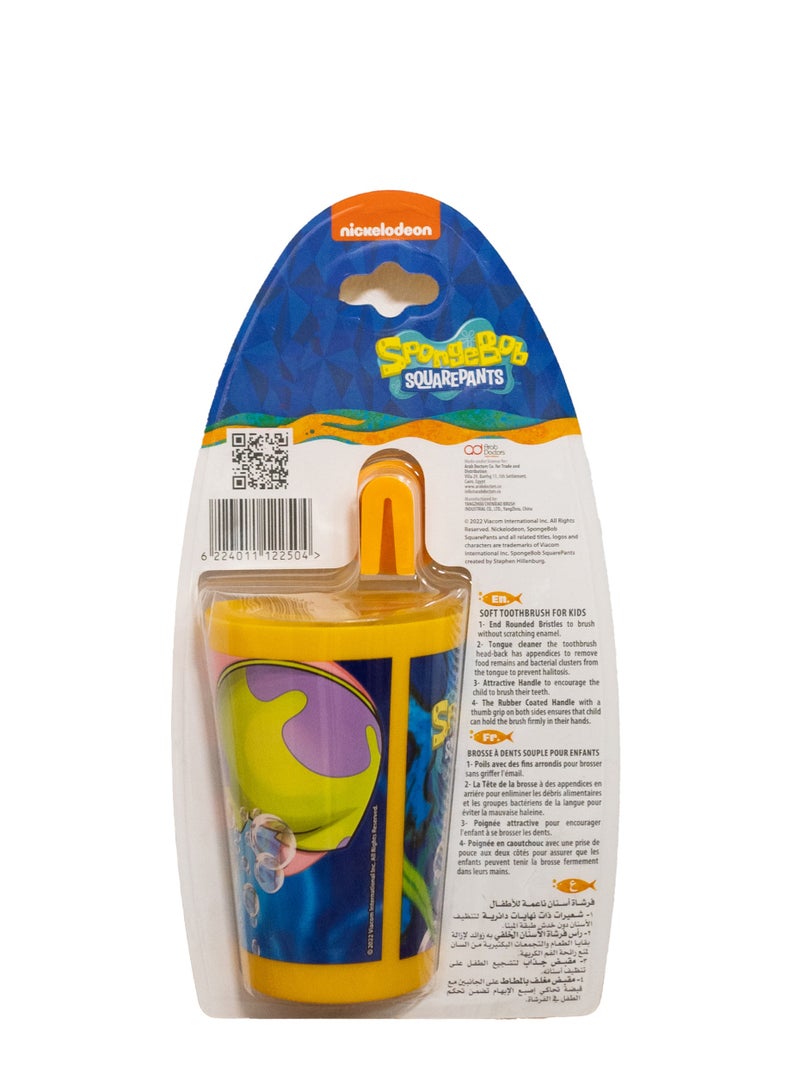 فاب لاب فرشاة أسنان FABLAB سبونج بوب مع كوب - Image 2