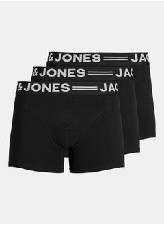 Pack of 3 - Logo Detail Solid Trunks