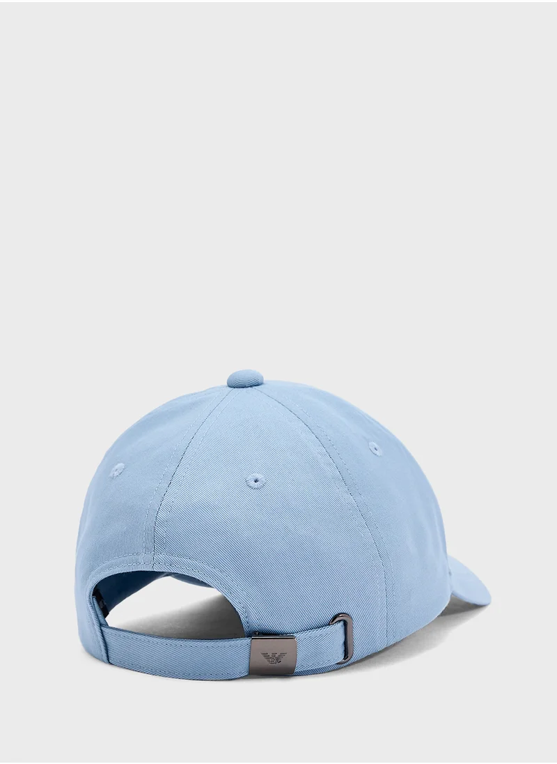 امبوريو ارماني Logo Beachwear Curved Peak Cap Cap