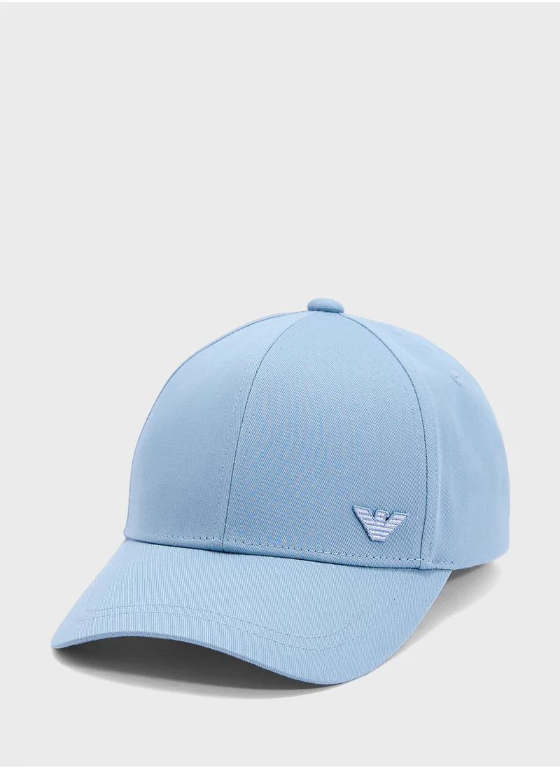 امبوريو ارماني Logo Beachwear Curved Peak Cap Cap