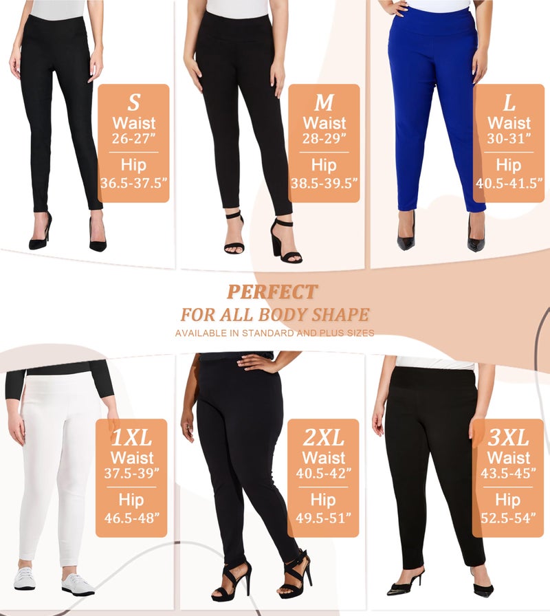 Hybrid & Company Super Comfy Stretch with Full Elastic Waist Pull On Millennium Twill Pant KP44972 Blue M - Image 4