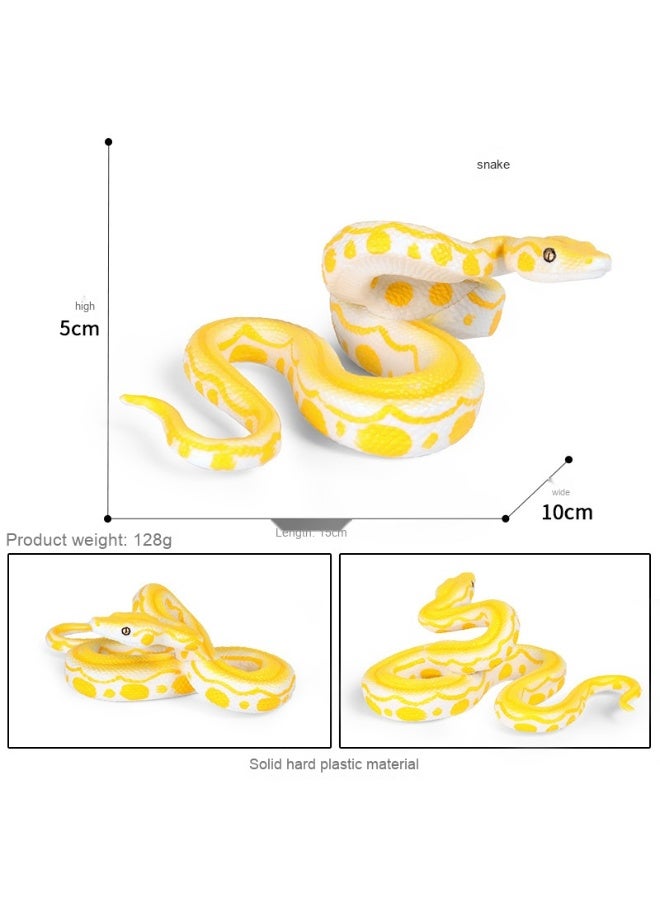 نيبمينينت لعبة ثعبان البايثون الذهبي من الحيوانات البرية الاصطناعية