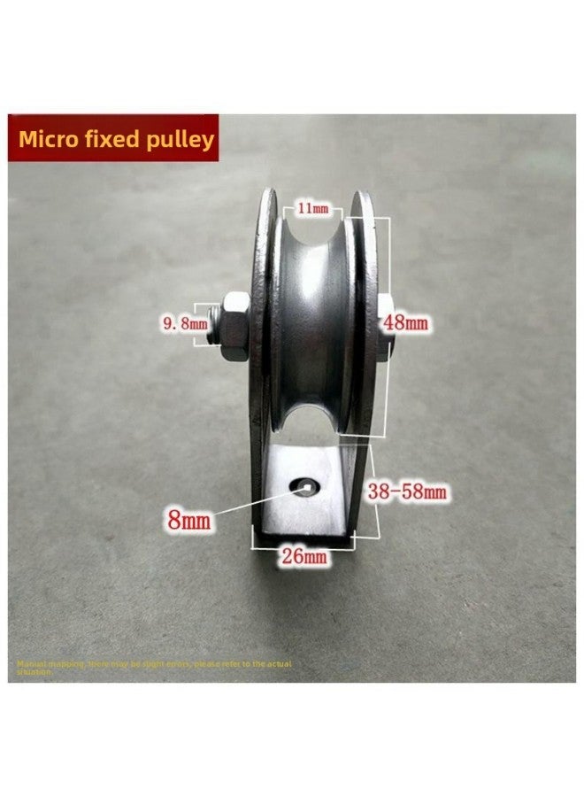 Lifting Ground Wheel Fixed Pulley Block Wire Rope Guide Reversing Pulley Single Wheel With Bearing 0.5-32 Tons Package