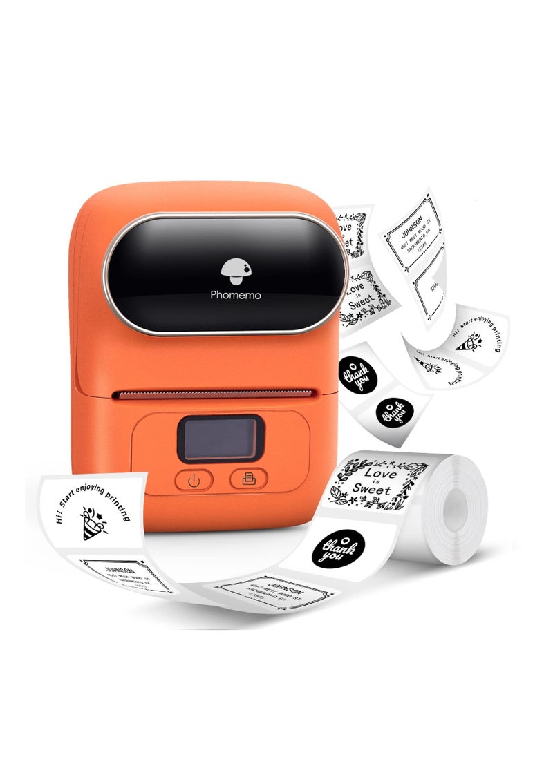 phomemo - Phomemo M110 Portable Thermal Label Printer Bluetooth Connection Apply For Labeling Shipping Office Cable Retail Barcode - Image 1