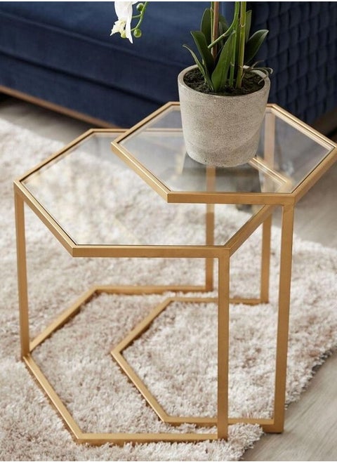 Golden side table