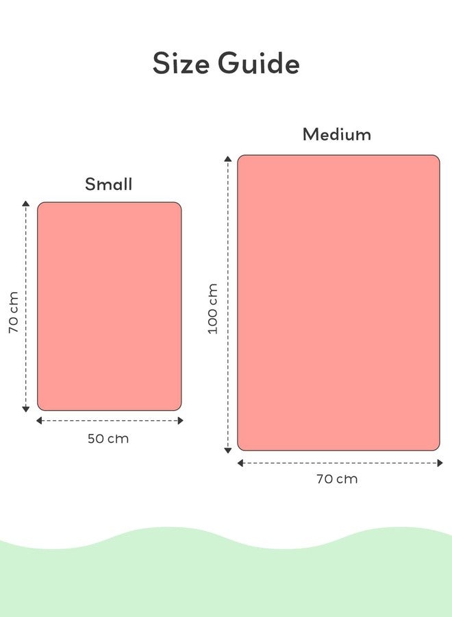 SuperBottoms Diaper Changing Mat for Baby - Waterproof & Washable Bed Protector | Super Absorbent, Lightweight, Breathable InstaDry Mat (50cm x 70cm) - Peppy Pink (Small) - Image 5