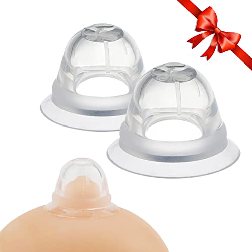 Pnrskter Nipple Corrector for Inverted, Flat and Shy Nipple, Can be Used for Breastfeeding or Women, Softly Wear Day and Night(1 Pair with Travel Case) - Image 1
