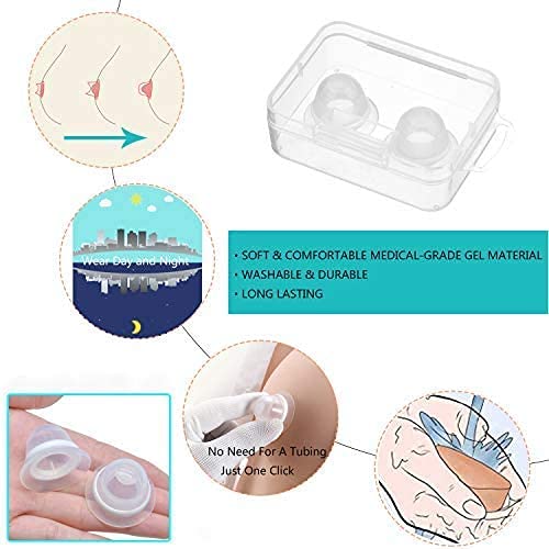 Pnrskter Nipple Corrector for Inverted, Flat and Shy Nipple, Can be Used for Breastfeeding or Women, Softly Wear Day and Night(1 Pair with Travel Case) - Image 5