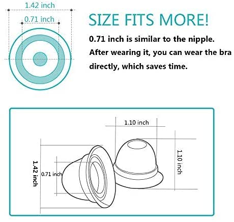Pnrskter Nipple Corrector for Inverted, Flat and Shy Nipple, Can be Used for Breastfeeding or Women, Softly Wear Day and Night(1 Pair with Travel Case) - Image 4