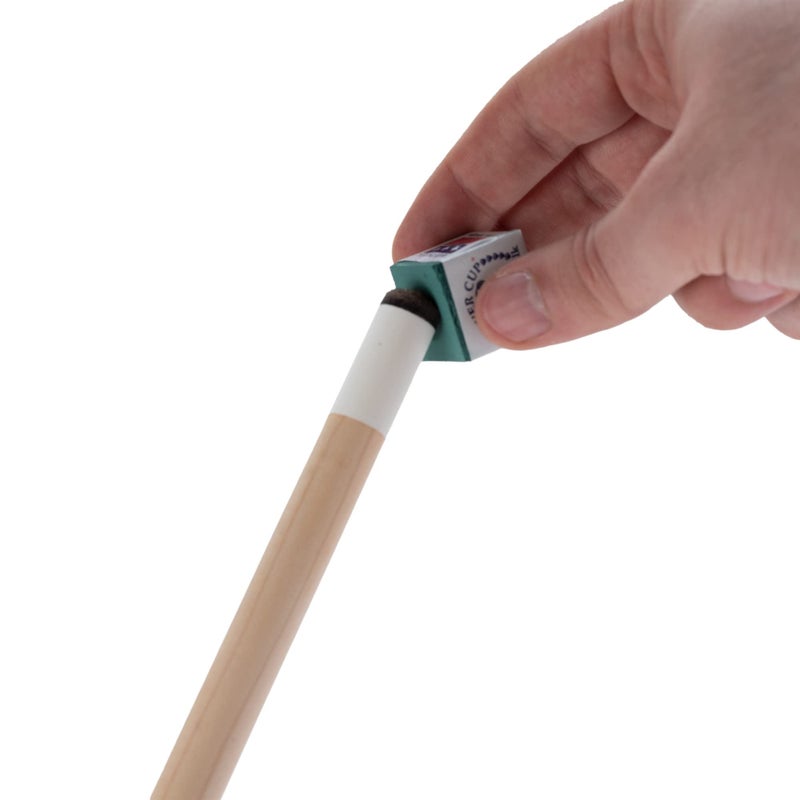 Silver Cup Billiard/Pool Cue Chalk Box, Green, 12 Cubes - Image 2