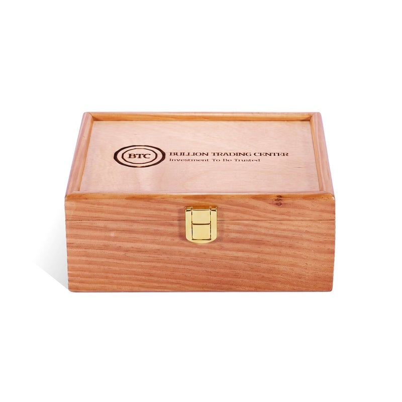 BTC Wooden Box for Gold & Silver Bars – 26 Cards - Image 3