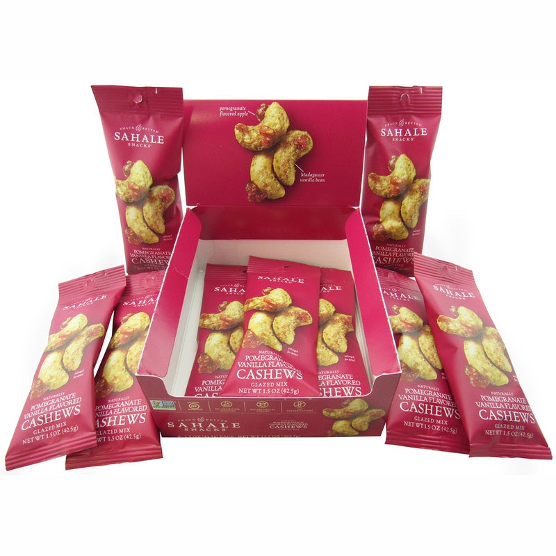 Sahale Snacks Pomegranate Vanilla Flavored Cashews Glazed Mix, 1.5 Ounce (Pack of 9) - Image 2