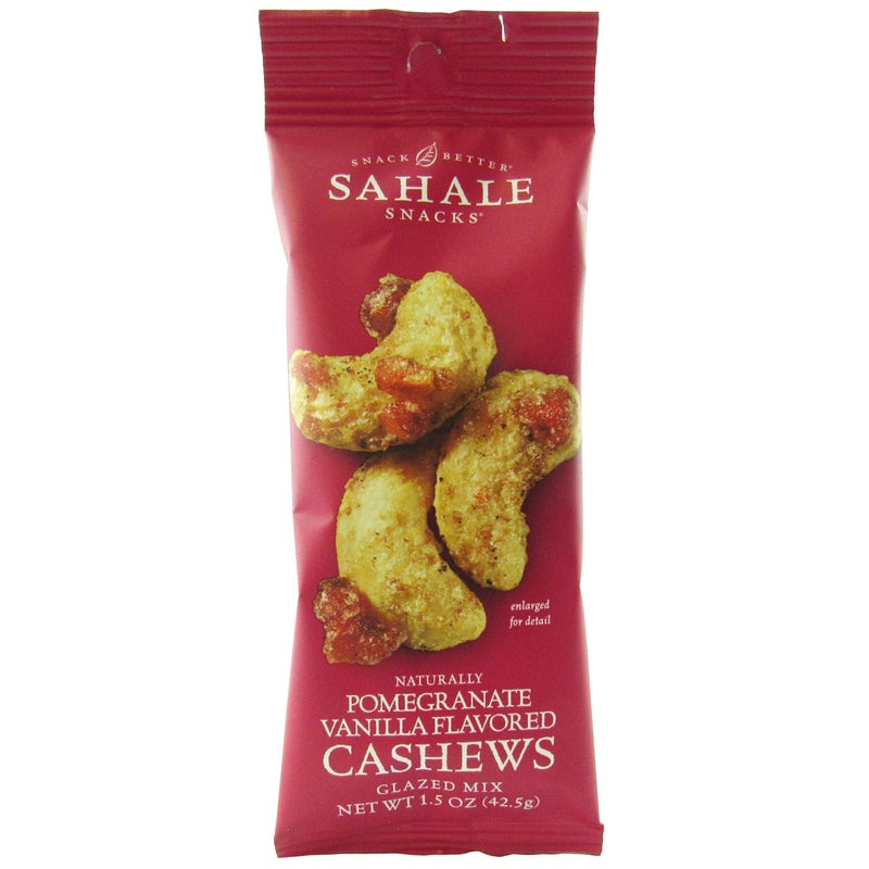 Sahale Snacks Pomegranate Vanilla Flavored Cashews Glazed Mix, 1.5 Ounce (Pack of 9) - Image 1