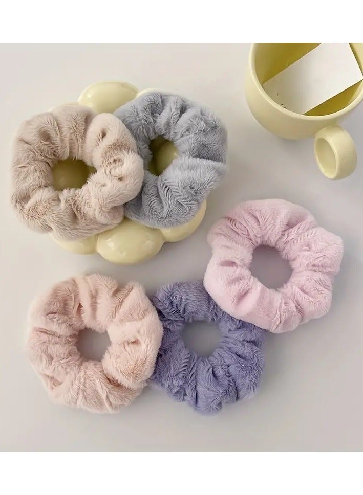 أوريتي 7 قطع أفخم الشعر الكبير صلبة لون ذيل الحصان حامل الشعر المرن حبل الشعر لطيف إكسسوارات الشعر للنساء - Image 5