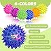 Deermon 12 Pack LED Light Up Fidget Sensory Bouncy Spiky Ball Squishy Glow in The Dark Flashing Stress Relief Spiky Balls Toy for Party Favors Kids Gifts School Rewards - Image 4