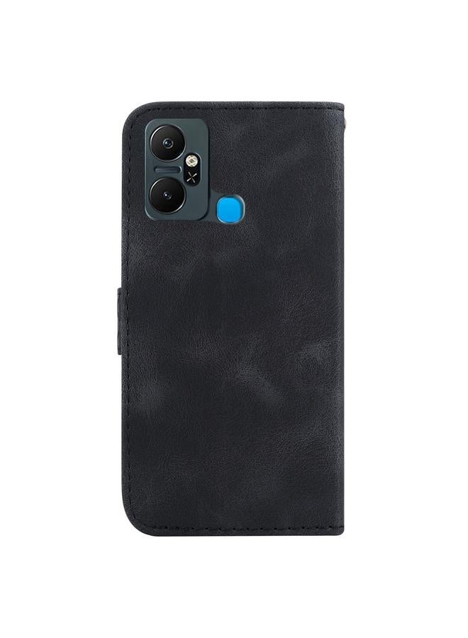 Zaboon Case For Infinix Smart 6 Plus Seven-shaped Embossed Leather Phone Case - Image 3