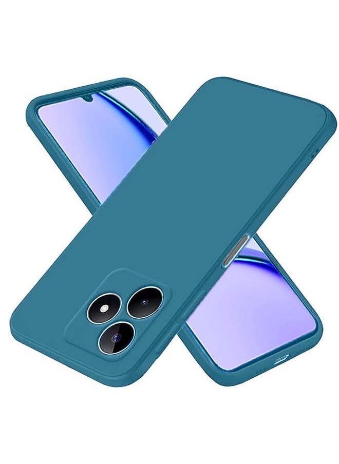 Techie - Techie Stylish TPU Silicone Back Cover Case for Realme C51 – Slim Fit Design, Smooth and Soft – Navy Blue - Image 1
