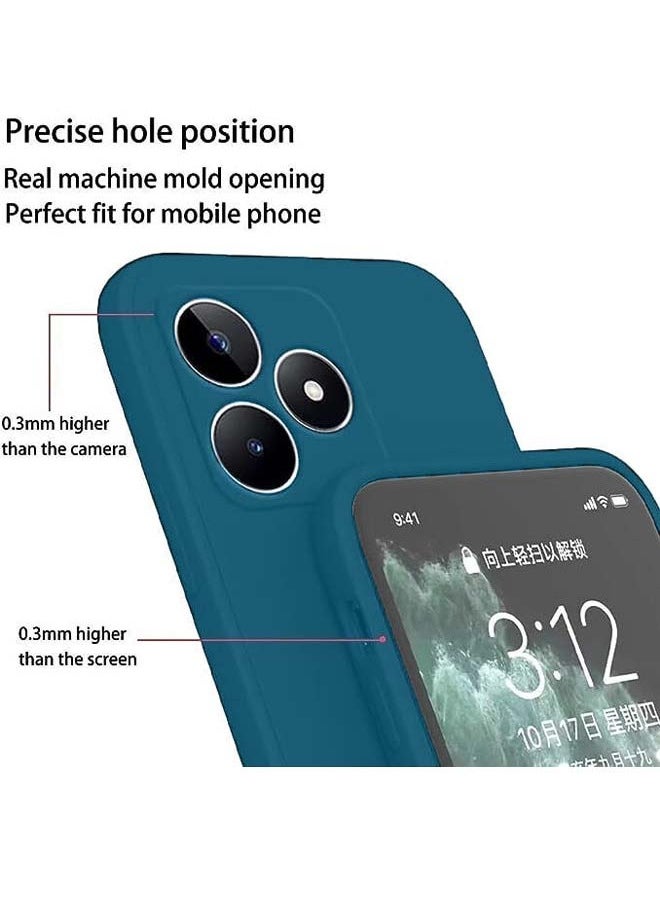 Techie - Techie Stylish TPU Silicone Back Cover Case for Realme C51 – Slim Fit Design, Smooth and Soft – Navy Blue - Image 1