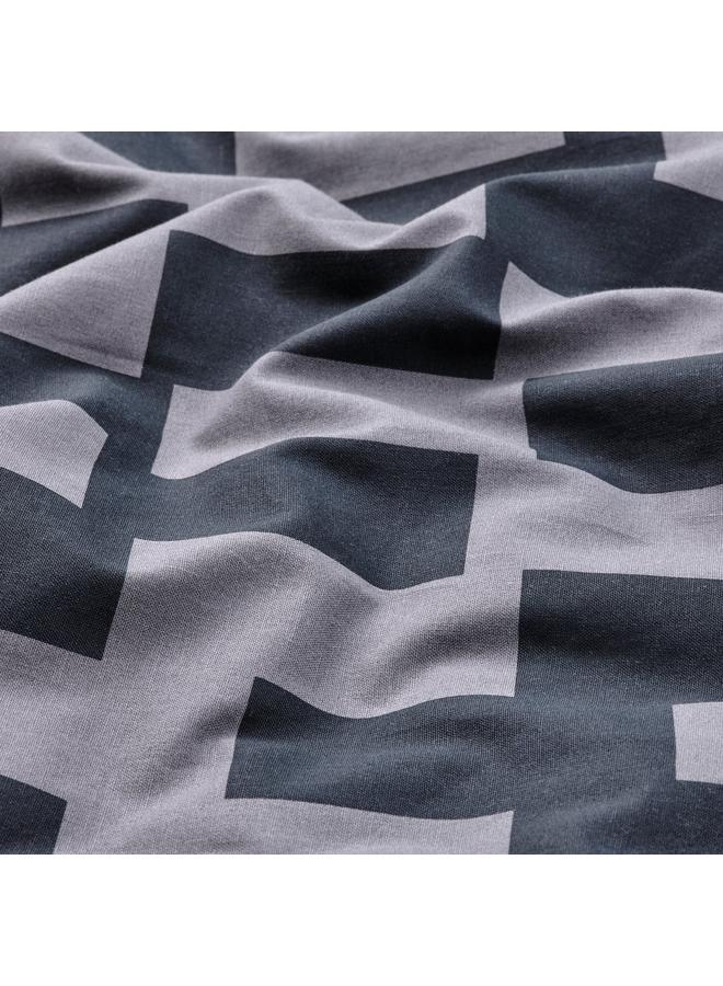 erorex Duvet cover and pillowcase, grey/black patterned, 150x200/50x80 cm - Image 4