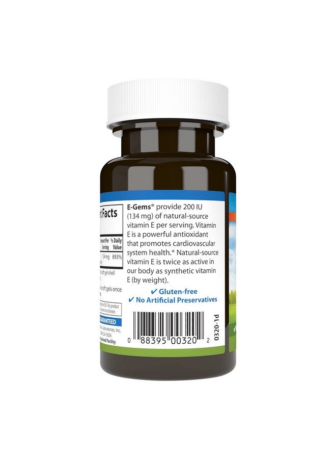 Carlson Egems 200 Iu 134 Mg Heart Health  Optimal Wellness Antioxidant 90 Soft Gels - Image 4