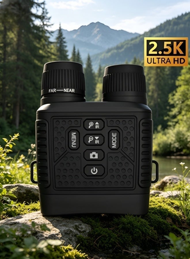 HD Infrared Night Vision Telescope, 200m Night Vision Range, Photo & Video Recording, 7-Level Brightness, Large Screen, 12GB Storage, for Outdoor Hunting Patrol Observation - Image 1