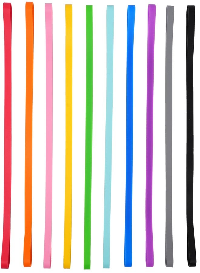 Damyda Rubber Bands Silicone 10 Pcs 12inch Elastic Bands for Notebook Books Cooking Wrapping Rubber Bands Cooking Boxes Wraps Office Supplies - Image 4