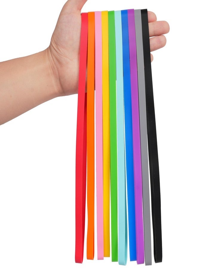 Damyda Rubber Bands Silicone 10 Pcs 12inch Elastic Bands for Notebook Books Cooking Wrapping Rubber Bands Cooking Boxes Wraps Office Supplies - Image 1