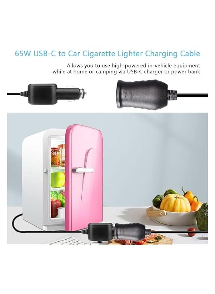 Green Tiger USB C to Lighter Adapter, 20V USB Type-C Male Plug to Lighter Adapter Cable, works with a 45W~100W PD USBC Charger, for Dash Cam, GPS, Car LED light Strips - Image 3