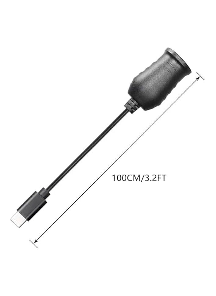 Green Tiger USB C to Lighter Adapter, 20V USB Type-C Male Plug to Lighter Adapter Cable, works with a 45W~100W PD USBC Charger, for Dash Cam, GPS, Car LED light Strips - Image 4