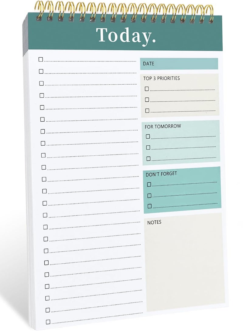 Generic To Do List Notepad , Undated Daily Planner Perfect for Enhanced Productivity and Goal Achievement,10x6.5Inches/25.4x16.5cm  - Image 1