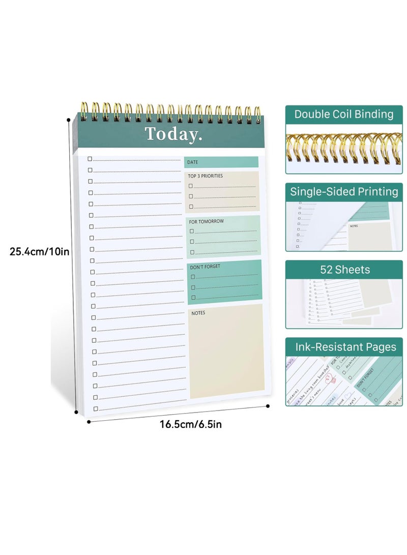 Generic To Do List Notepad , Undated Daily Planner Perfect for Enhanced Productivity and Goal Achievement,10x6.5Inches/25.4x16.5cm  - Image 2