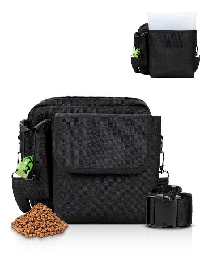 SIDESUGAR Treat Pouches for Pet Training with 4-Cup Silicone Liner & Built in Poop Bag Dispenser Dog Training Treat Pouch with Storage Bag Adjustable Strap Fanny Pack for Dog Walking Puppy Treat Bag - Image 1