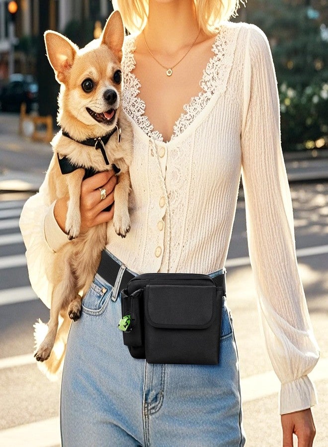 SIDESUGAR Treat Pouches for Pet Training with 4-Cup Silicone Liner & Built in Poop Bag Dispenser Dog Training Treat Pouch with Storage Bag Adjustable Strap Fanny Pack for Dog Walking Puppy Treat Bag - Image 3