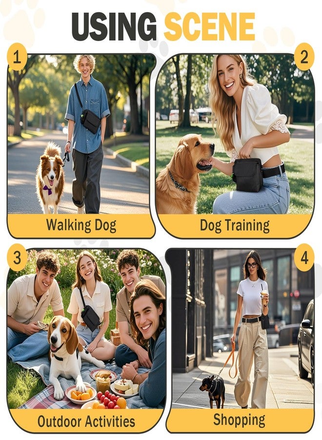 SIDESUGAR Treat Pouches for Pet Training with 4-Cup Silicone Liner & Built in Poop Bag Dispenser Dog Training Treat Pouch with Storage Bag Adjustable Strap Fanny Pack for Dog Walking Puppy Treat Bag - Image 5