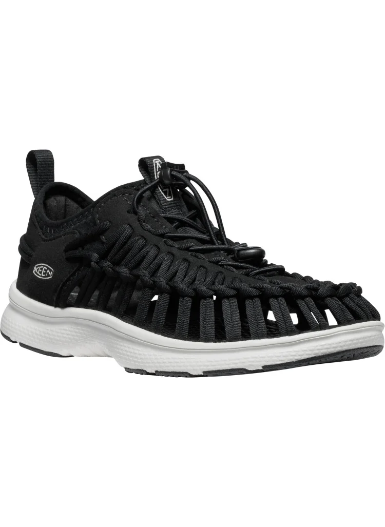 كين WOMEN UNEEK O3 FLAT SANDALS BLACK/STAR WHITE