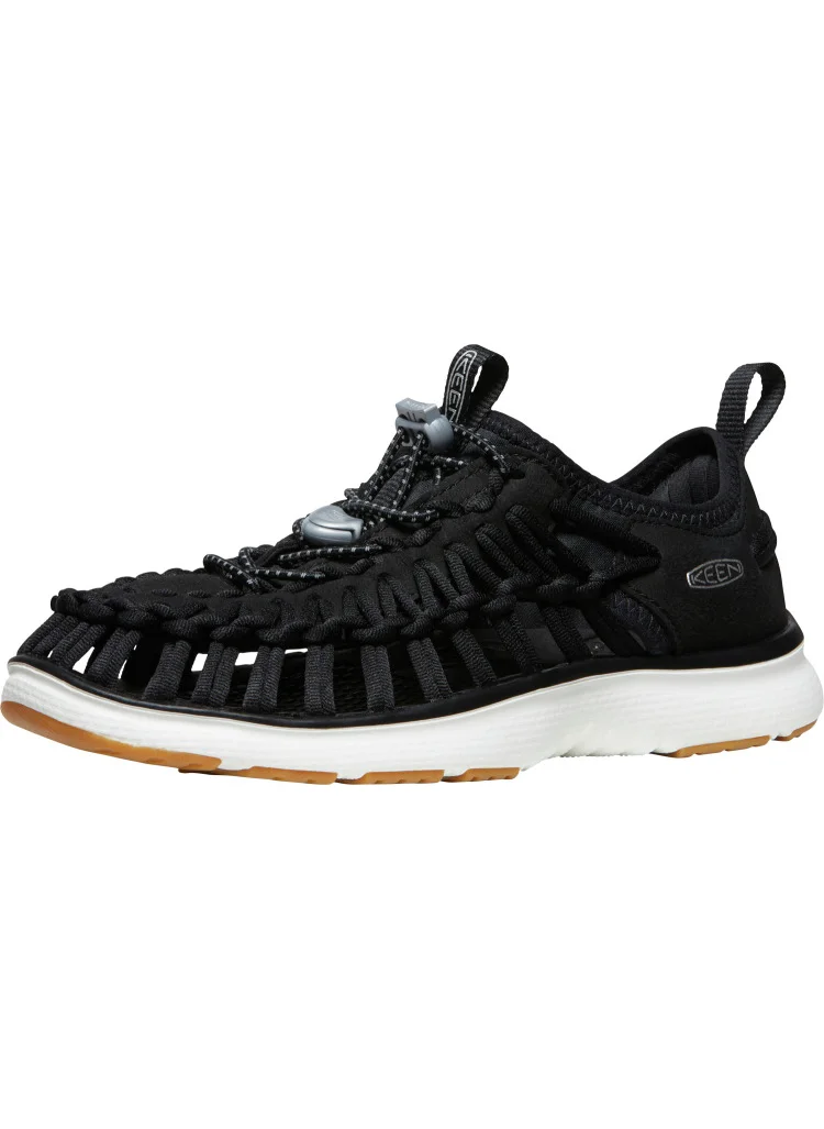 كين WOMEN UNEEK O3 FLAT SANDALS BLACK/STAR WHITE