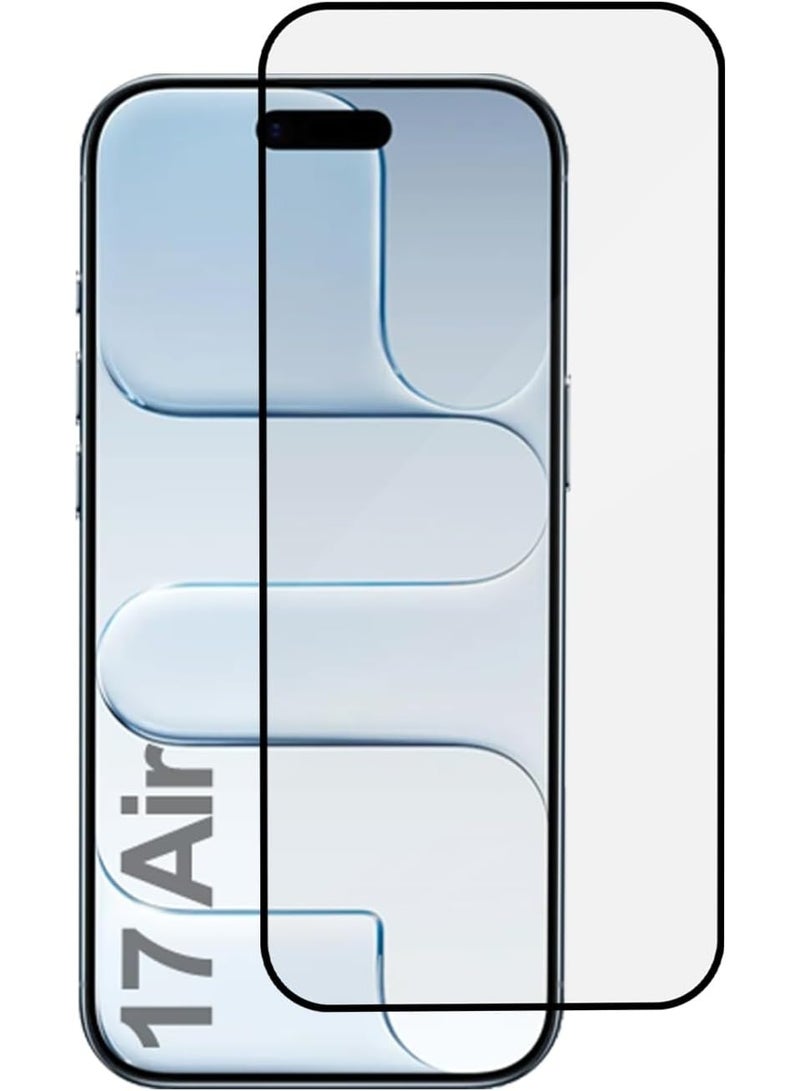 حماية شاشة لجهاز آيفون 17 إير زجاج مقسى حماية شاشة بصلابة 9H مقاومة للخدوش زجاج مقسى لجهاز آيفون 17 إير من الحافة إلى الحافة - Image 1