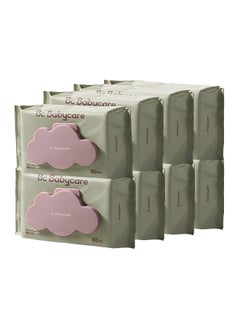 Babycare Babycare - Baby Wipes, Pack of 8 (80 pcs each), BPA-Free, Alcohol-Free, Hypoallergenic, Soft and Thick Wipes, Moisturizing Formula, Safe for Newborns, Gentle on Skin, Fragrance-Free, Non-Toxic, Dermatologist-Tested, Resealable Packs, Long-Lasting Supply, Ideal for Daily Use, Travel-Friendly  - Image 1