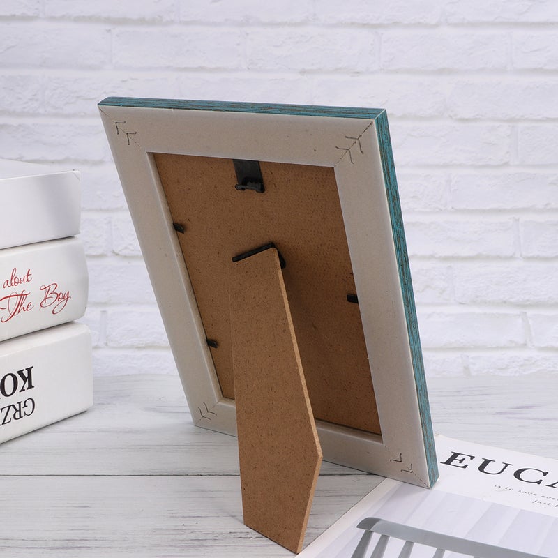 2 Pcs 6 Inch Vintage Photo Frame Picture Photo Frame Desktop Decor for Home Office (Random Picture) - Image 5