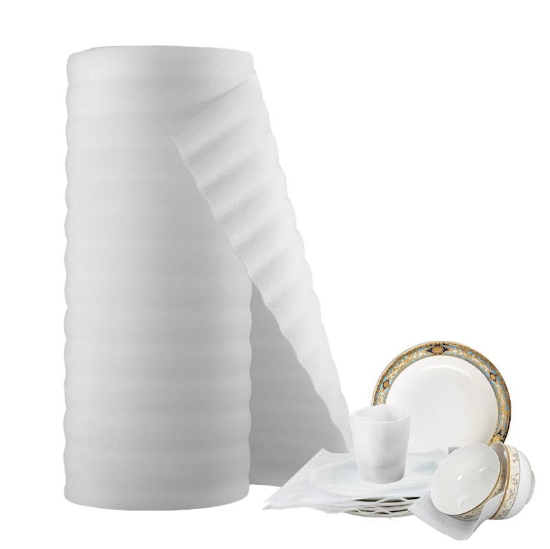 BEIBOON Foam Wrap Roll 11.5" x 394"(33FT) Foam Packing Roll Providing Cushion and Protection for Fragile, Wrapping Foam Packing Sheets 30CM *10M - Image 1