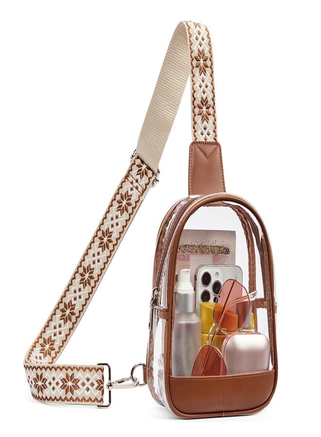 حقيبة كلوسي الشفافة للمناسبات الرياضية، حقيبة كروس شفافة، محافظ صغيرة شفافة - Image 1