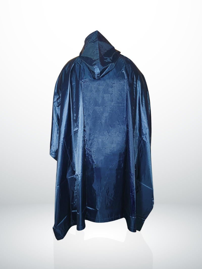 Prokick Polyester PVC Coating Rain Poncho for Men and Women|Unisex Outdoor Rain Poncho|Hooded Rain Poncho with Cover for Trekking/Travelling|Free Size, Multi Use & Waterproof|One Size Fits Most, Navy - Image 5