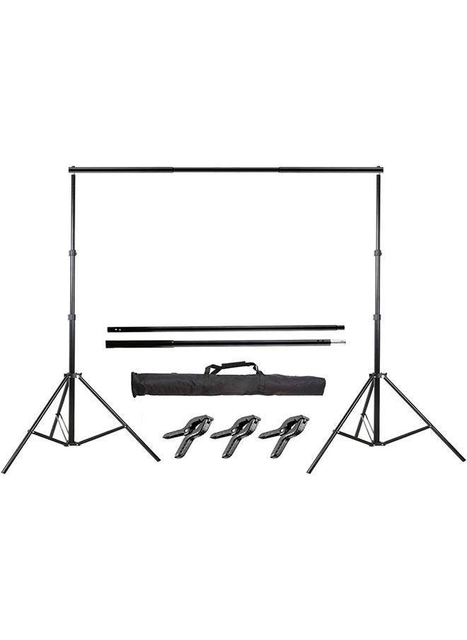 Beauenty - Photo Video Studio Adjustable Background Stand Backdrop Support System Kit with Photography Background Holder Carry Bag - Image 1