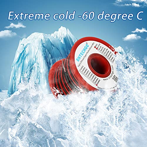 BNTECHGO 30 Gauge Silicone Wire Spool Red and Black Each 50ft 2 Separate Wires Flexible 30 AWG Stranded Tinned Copper Wire - Image 4