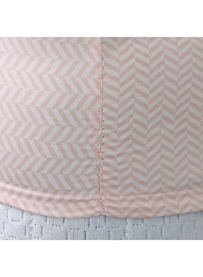 Danube Home Bliss 6 Piece King Comforter Set 240x260 cm Peach | Cotton /Viscos -180 Thread Count Breathable Bedding Sheet And Pillow Cases For Bedroom - Image 4