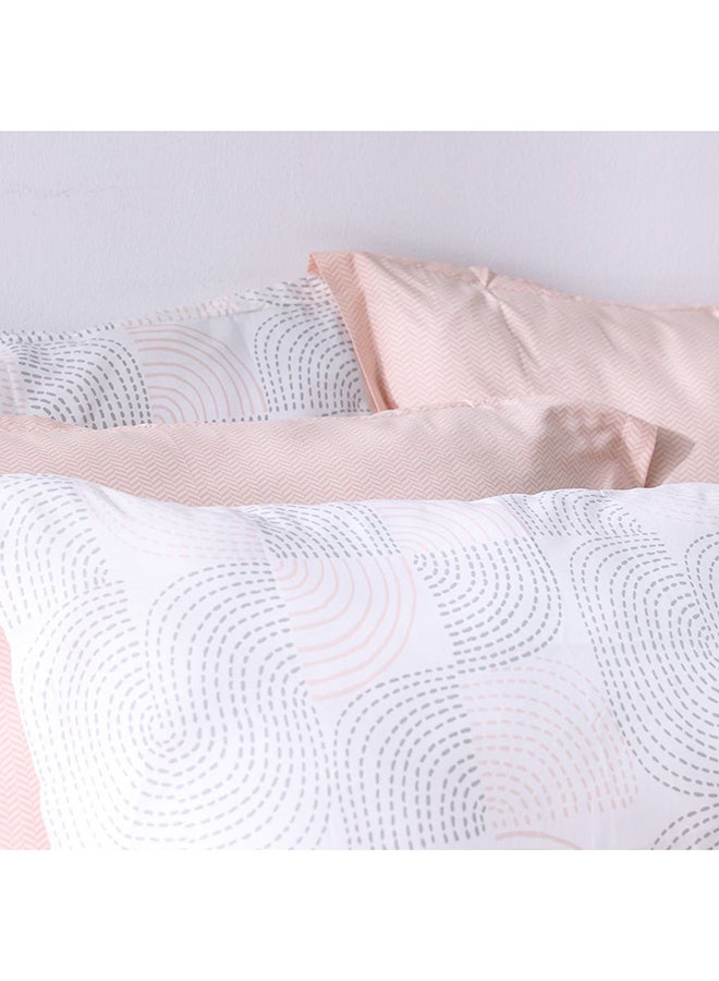 Danube Home Bliss 6 Piece King Comforter Set 240x260 cm Peach | Cotton /Viscos -180 Thread Count Breathable Bedding Sheet And Pillow Cases For Bedroom - Image 2