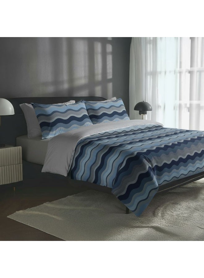 Danube Home Bliss 6 Piece King Comforter Set 240x260 cm Peach | Cotton /Viscos -180 Thread Count Breathable Bedding Sheet And Pillow Cases For Bedroom - Image 1