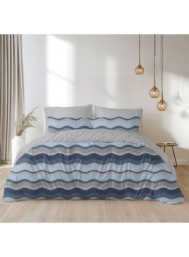Danube Home Bliss 6 Piece King Comforter Set 240x260 cm Peach | Cotton /Viscos -180 Thread Count Breathable Bedding Sheet And Pillow Cases For Bedroom - Image 2