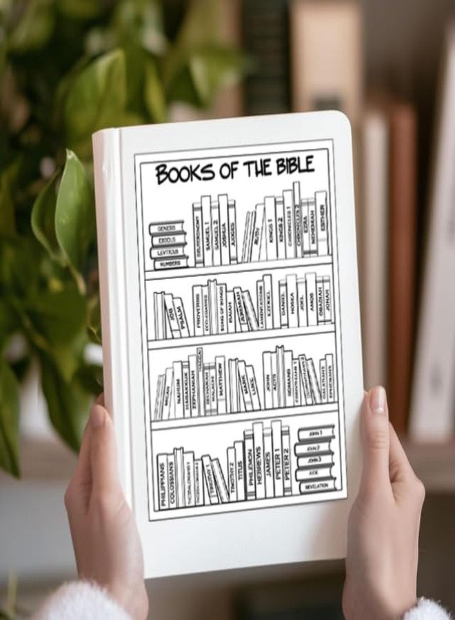 Topabel 10 Pack Book of Bible Stickers Bible Reading Tracker Stickers 4.8" x 6.6" Bible Books Shelf Coloring Page,Customizable Dashboard Sticker for Planner Scripture Study, Tracking,Bible Organization - Image 5