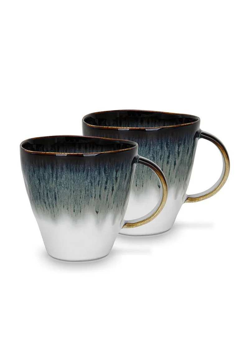فيسمان 2pc Mug 370ml Galactica Series, Coffee/Tea Cup, Perfect for Coffee Lover for Latte, Cappuccino, Hot Choco